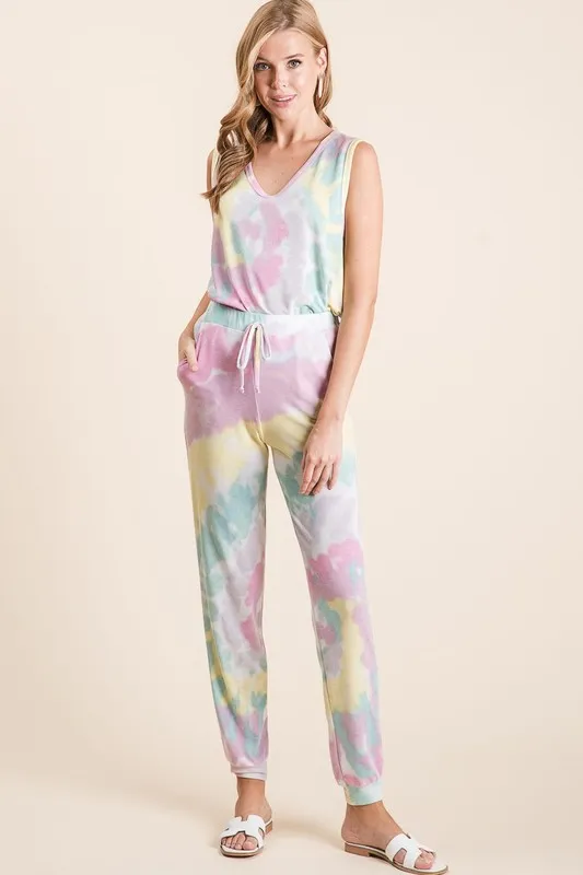 Tie Dye French Terry Casual Pants, image 10