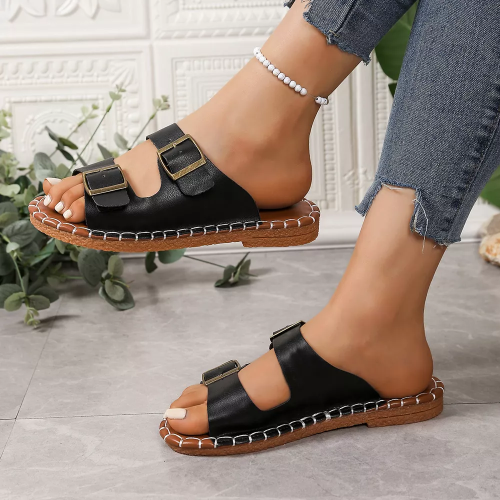 Open Toe Flats Sandals, image 4