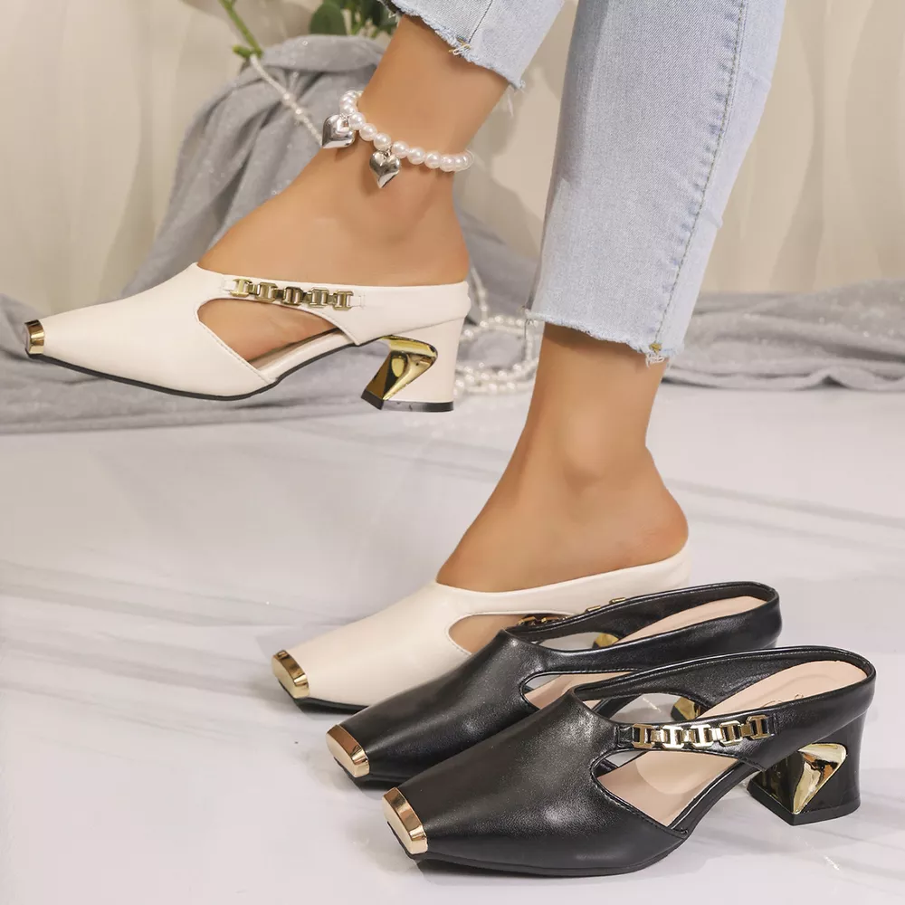 Square Toe Block Heel Sandals, image 2