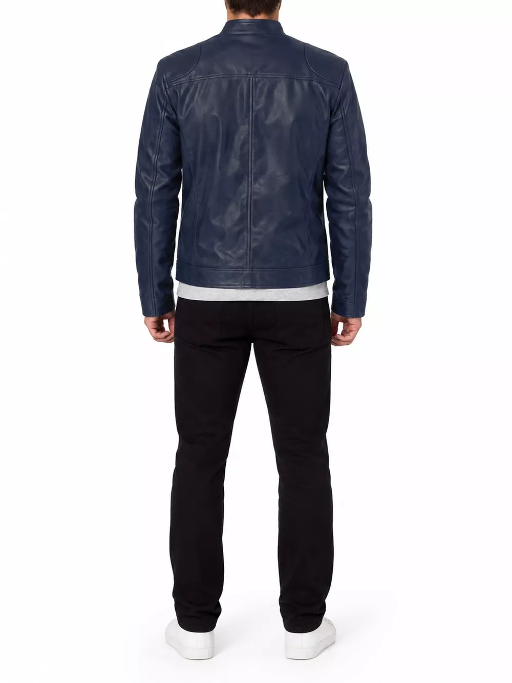 Men's Full Size Faux Leather Zip Up Jacket Plus Size, image 34