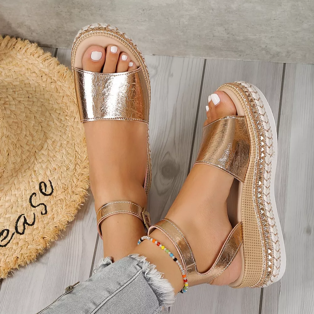 Open Toe Wedge Sandals, image 3