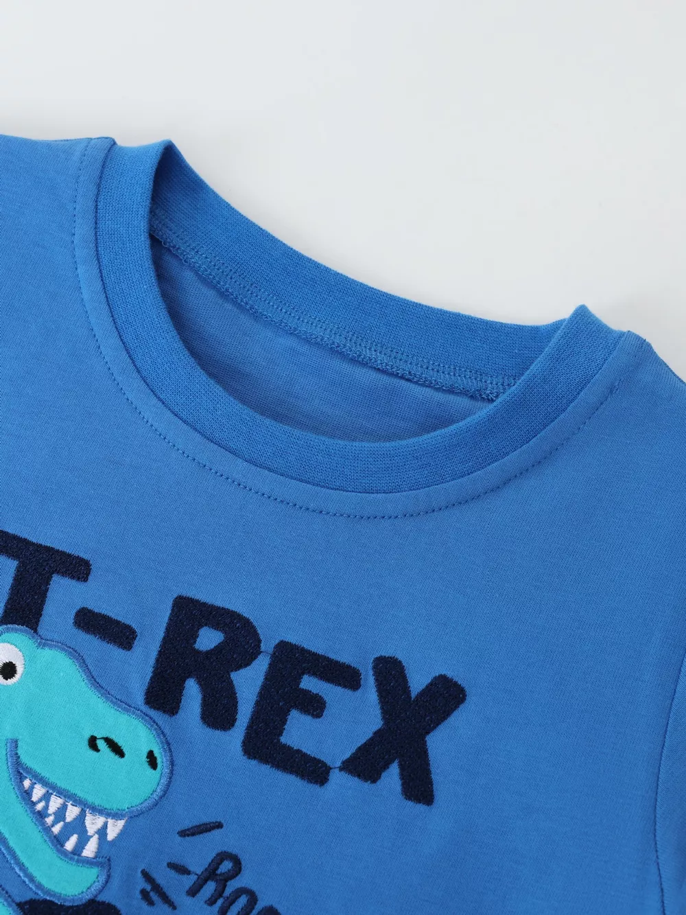Children's Dinosaur Embroidered Short Sleeve Tee, image 2
