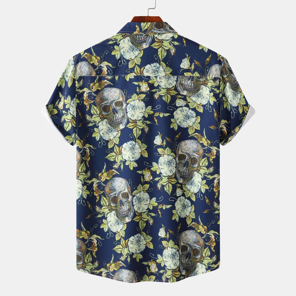 Men's Full Size Printed Short Sleeve Casual Shirt Plus Size, image 4