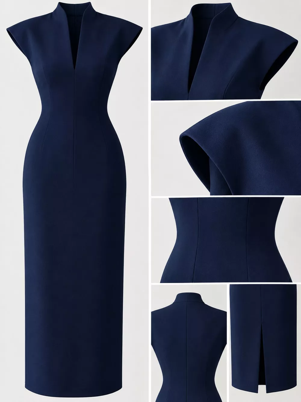 Slit Sleeveless Bodycon Midi Dress, image 31