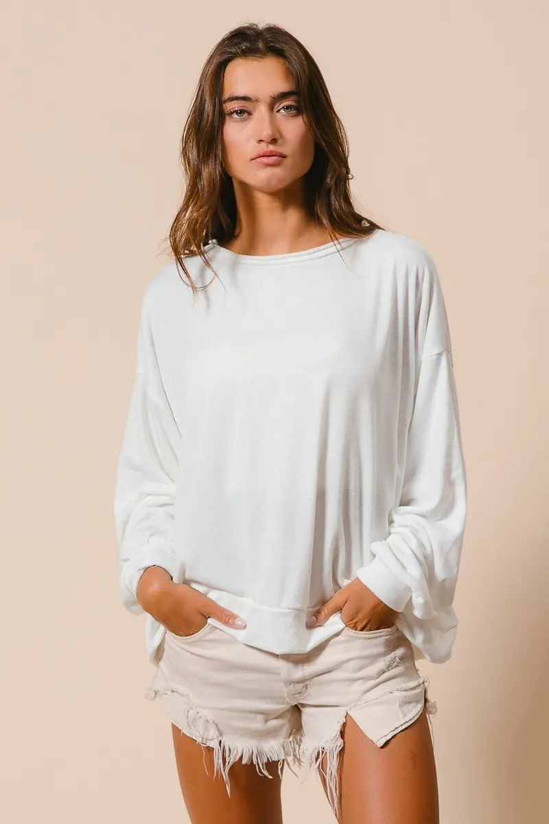Loop Terry Pull Over With Cut Edge Band, image 10