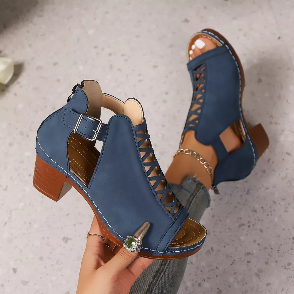 Open Toe Block Heels Sandals, image 15