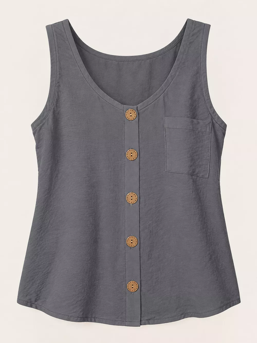 Full Size Casual Round Neck Tank Plus Size, image 14