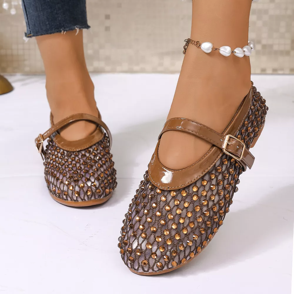 Sparkling Mesh Mary Jane Sneakers, image 10