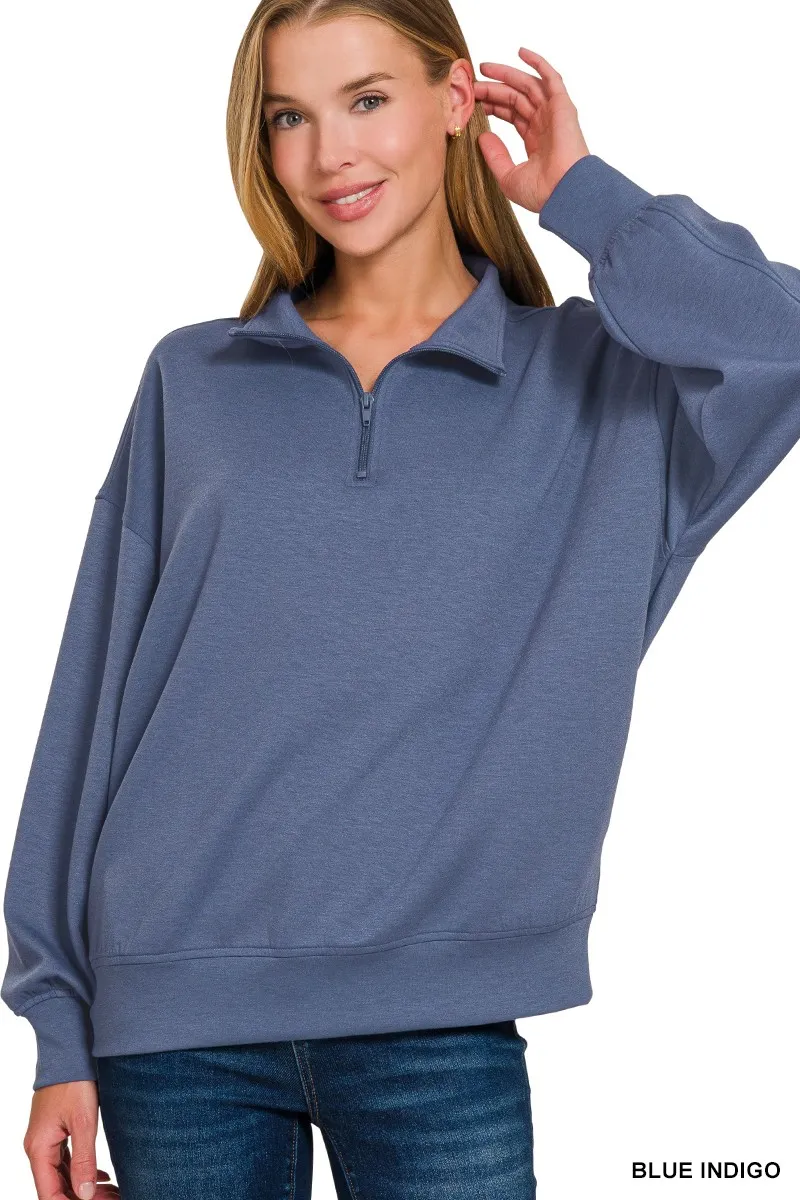 Scuba Quarter-Zip Sweatshirt, image 4