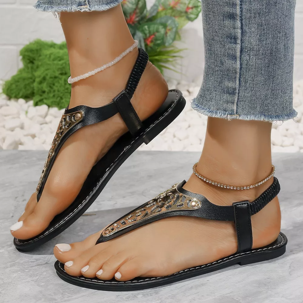 Toe Post Flats Sandals, image 3