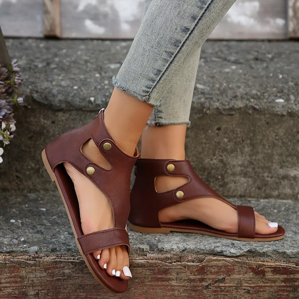 Open Toe Cutout Sandals, image 6