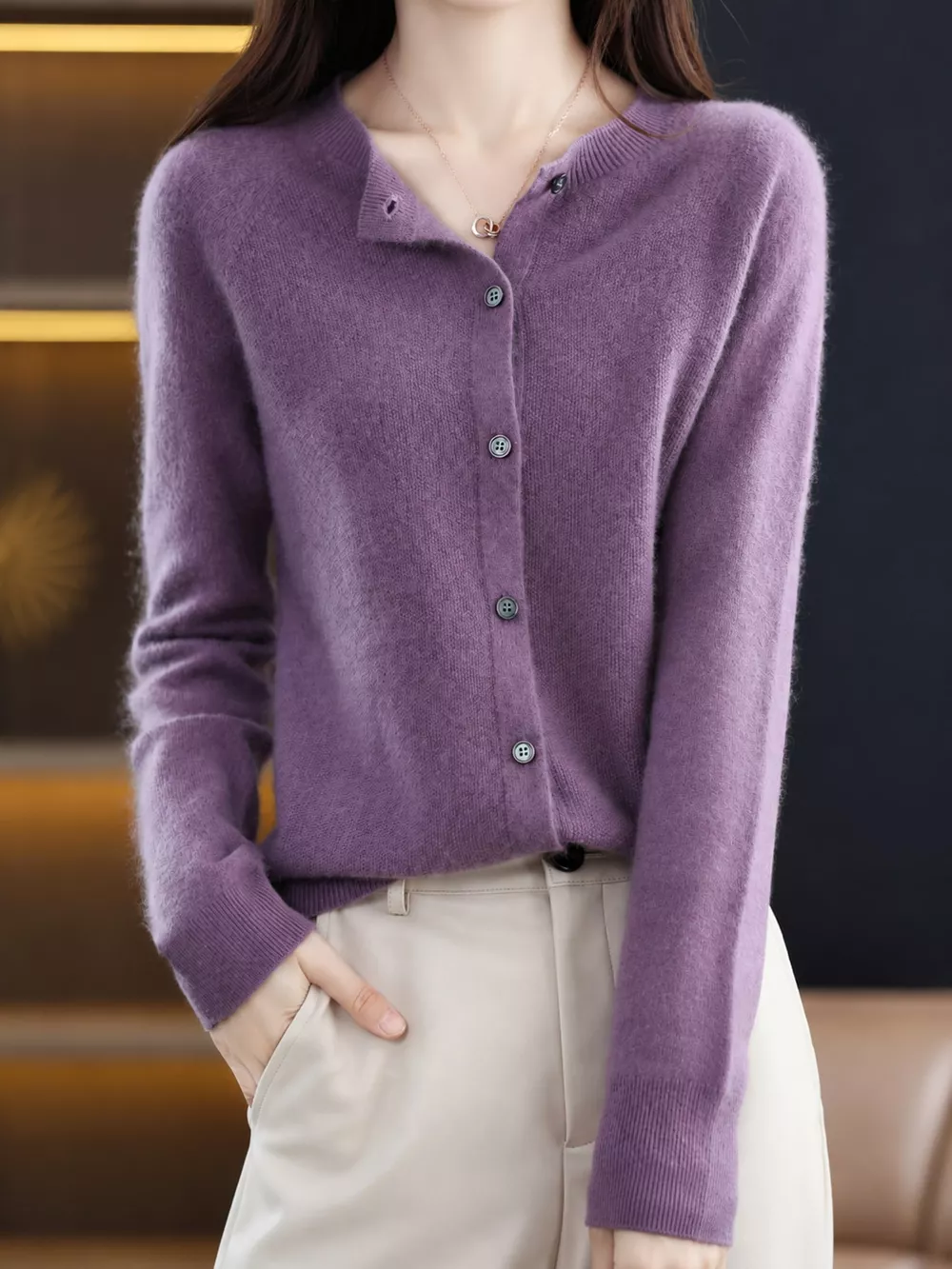 Button-Down Long Sleeve Cardigan, image 21