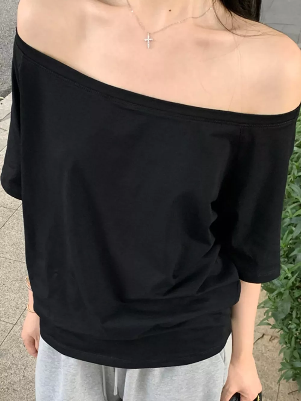 Boat Neck Short Sleeve T-Shirt, image 11