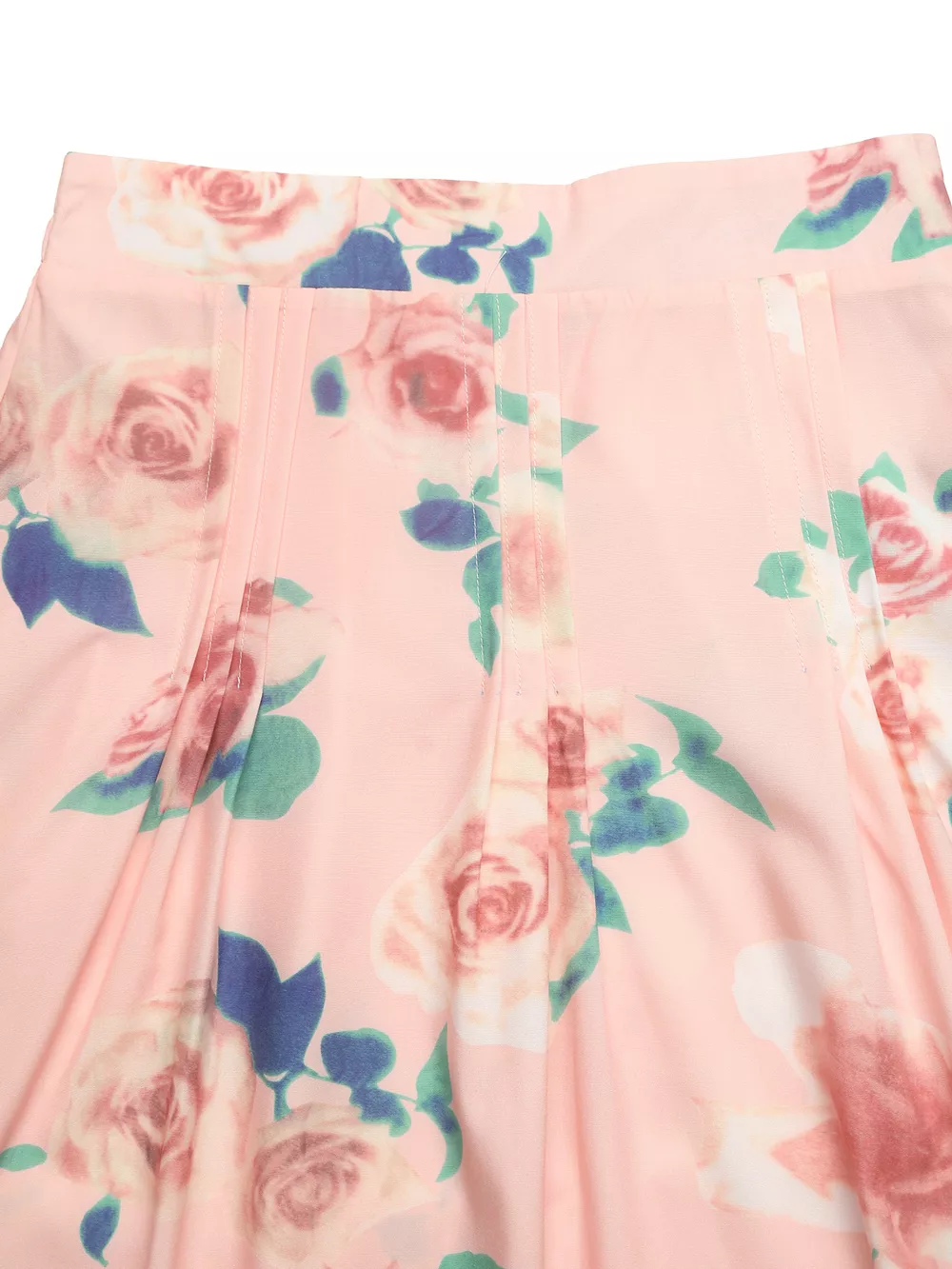 Round Neck Top and Floral Print Skirt Two-Piece Set, image 10