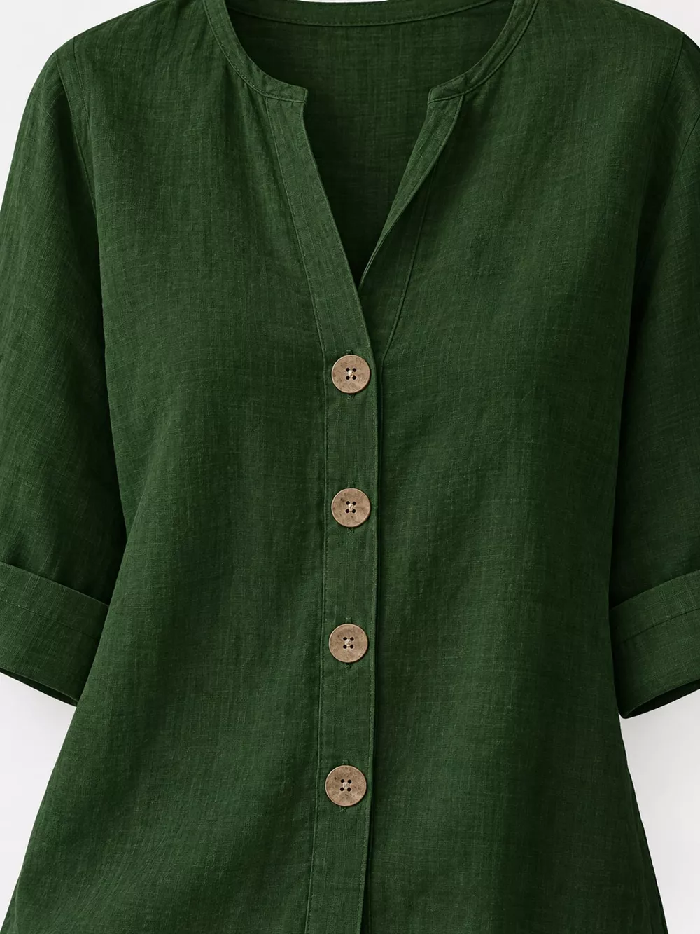 Notched Button Down Shirt, image 13