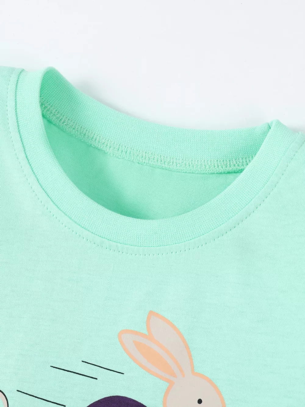 Children's Animal Race Round Neck Tee and Shorts Set, image 3
