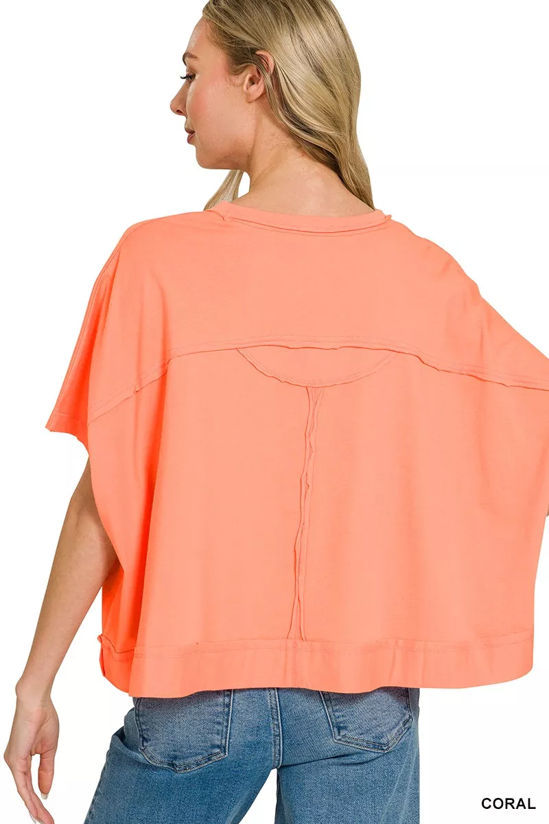 Exposed Seam Boxy Top, image 2