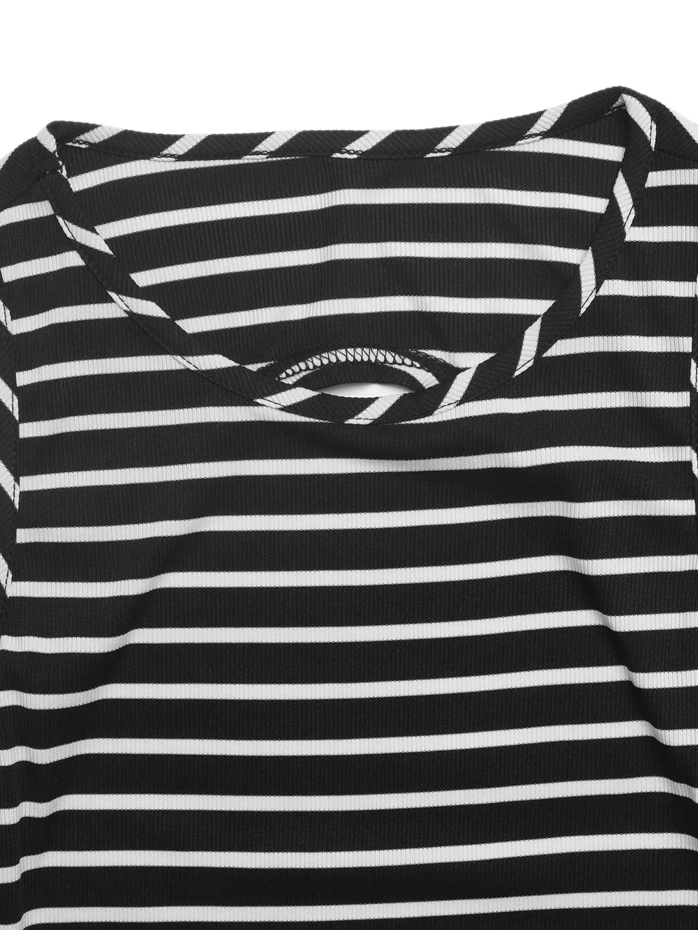 Sleeveless Striped Midi Dress with Side Slit, image 6