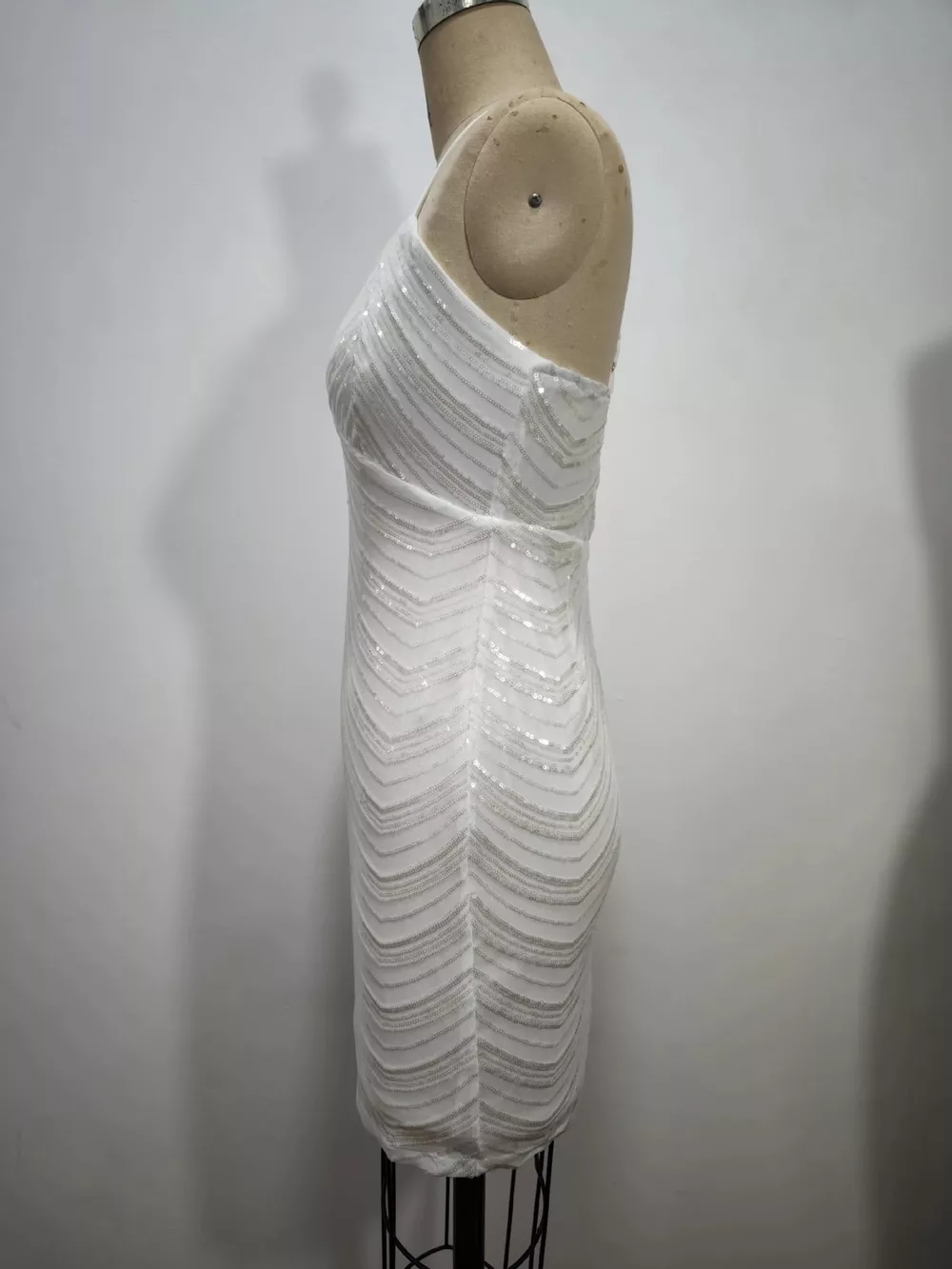 Sleeveless Sequin Embellished Bodycon Mini Cami Dress, image 3