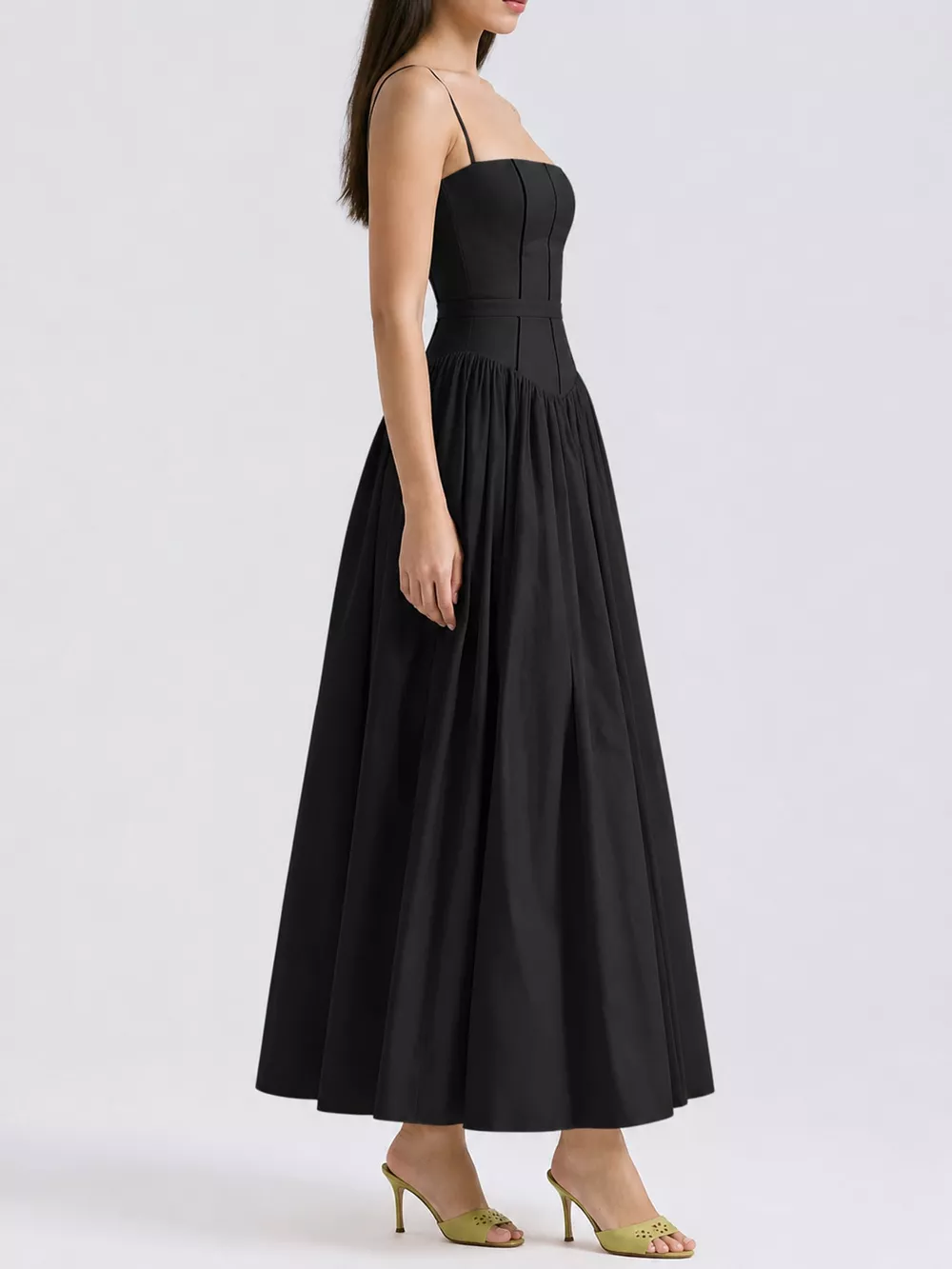 Floral Spaghetti Straps Midi Dress, image 11