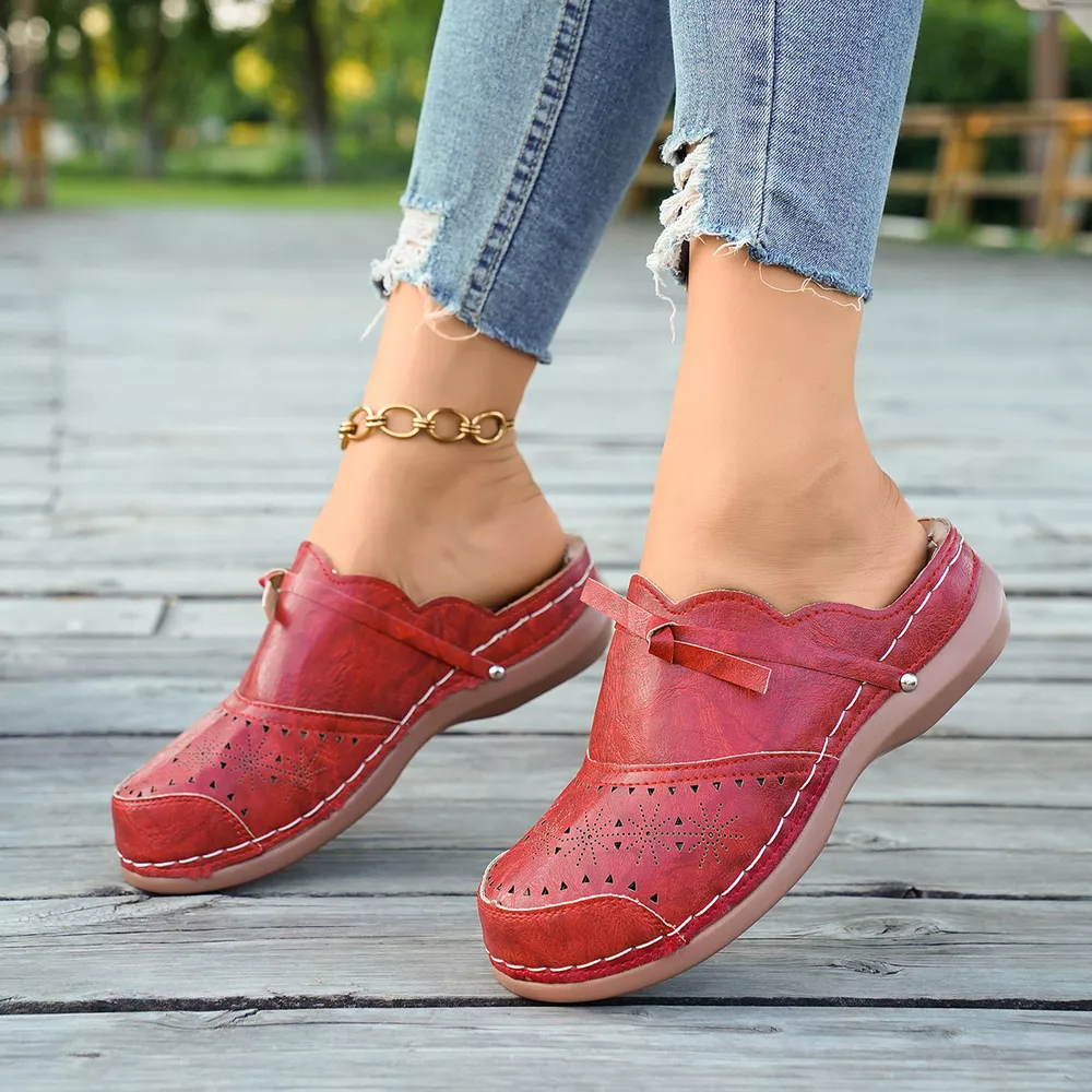 Round Toe Wedge Sandals, image 15