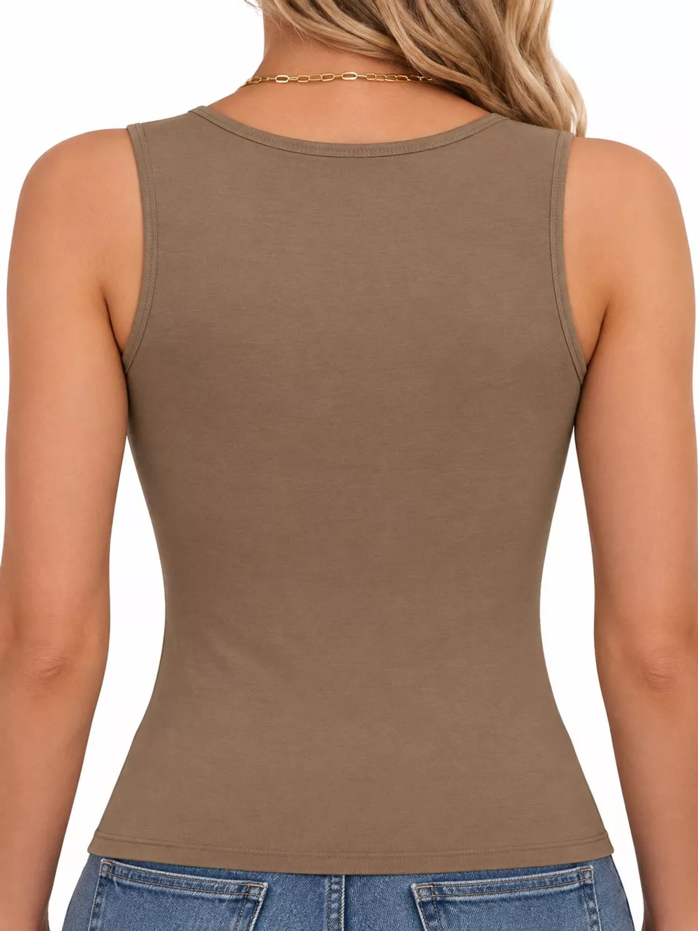 Square Neck Slim-Fit Tank, image 20
