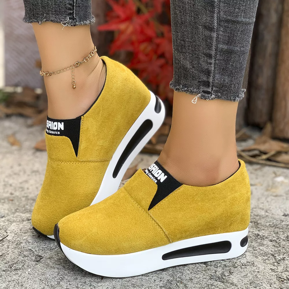 Round Toe Platform Slip-Ons, image 4