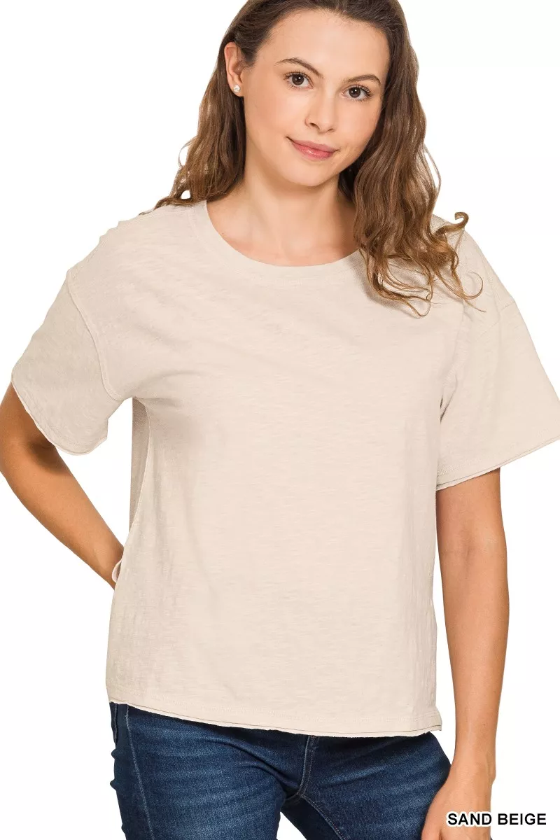 Cotton Slub Short Sleeve Tee