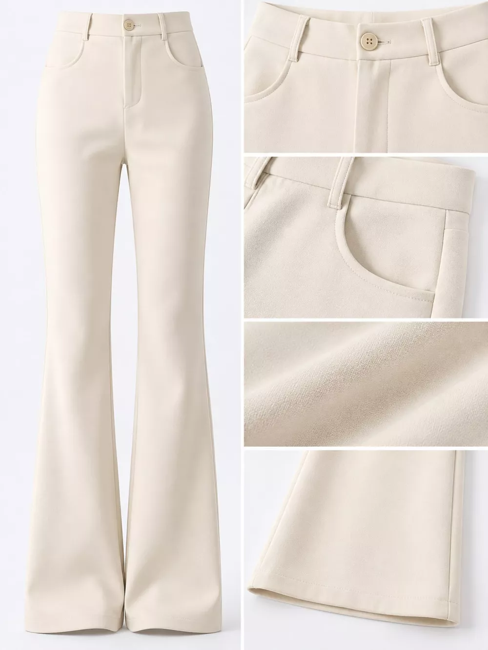 Full Size High-Waisted Slim-Fit Straight-Leg Pants Plus Size, image 26