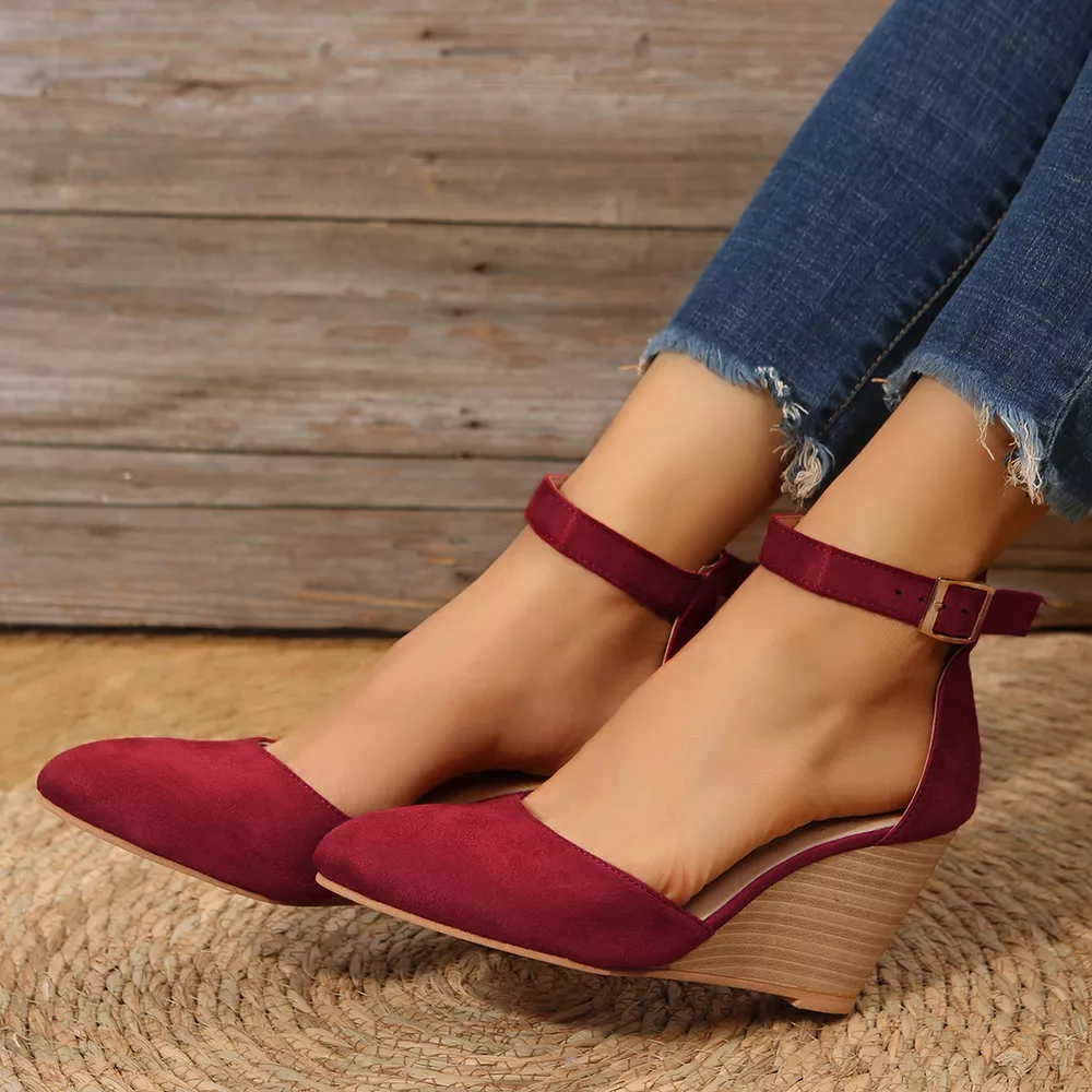 Point Toe Wedge Sandals, image 3