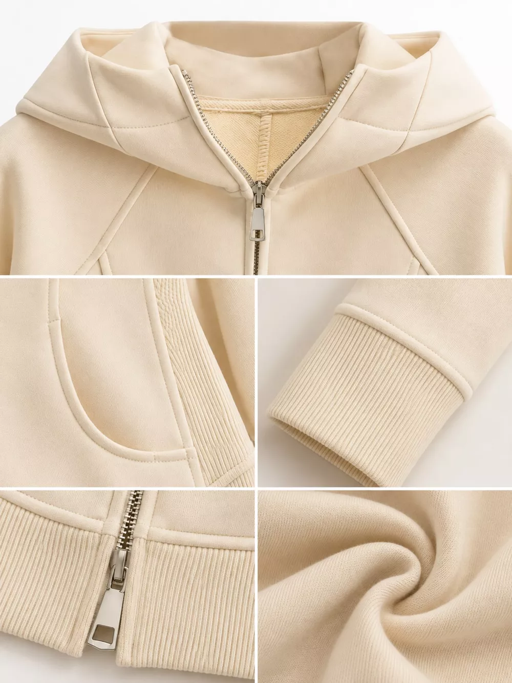 Slim-Fit Full-Zip Hoodie, image 6