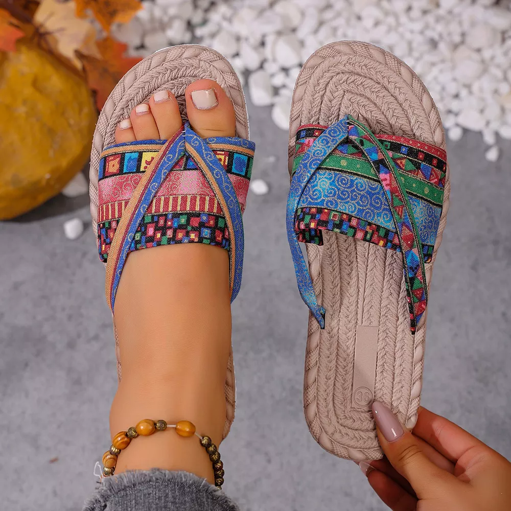 Toe Post Flats Sandals, image 3