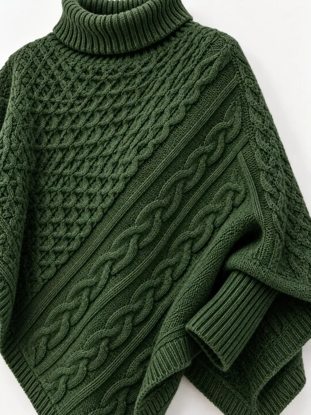 Turtleneck Cable-Knit Sweater, image 12
