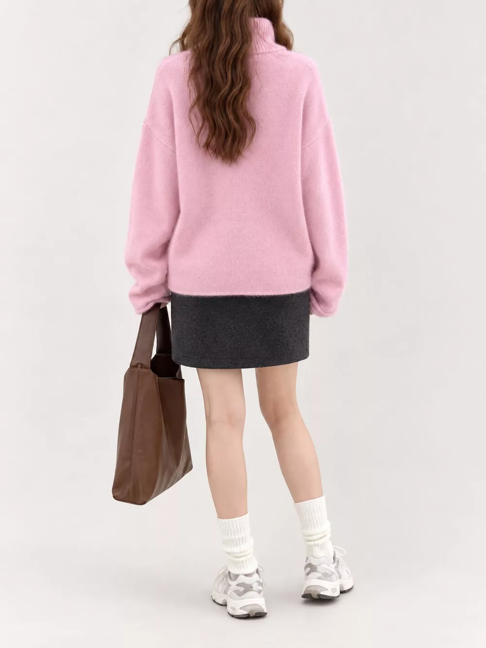 Turtleneck Dropped Shoulder Sweater, image 3