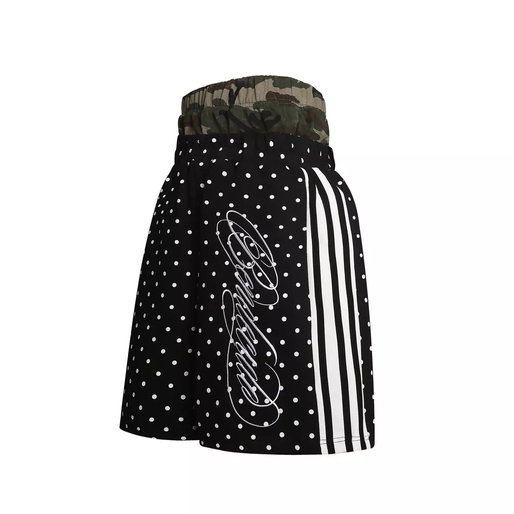 Men's Polka Dot Boxing Shorts with Camouflage Waistband, image 2