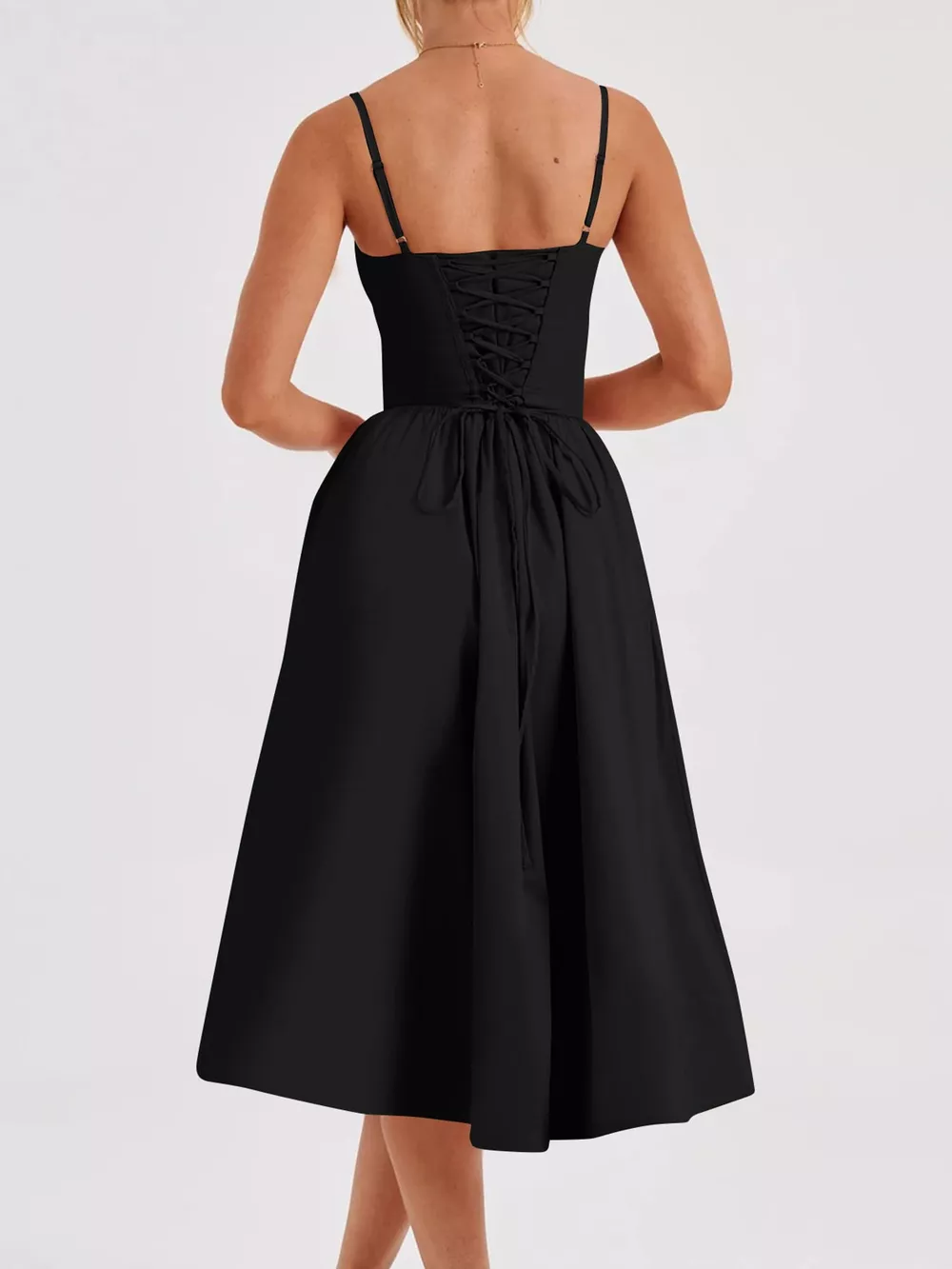 Sweetheart Neck Midi Cami Dress, image 23