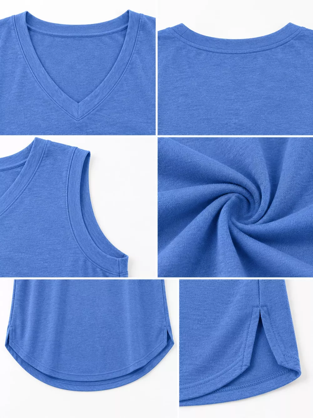 V-Neck Casual Loose Fit Tank Top, image 32