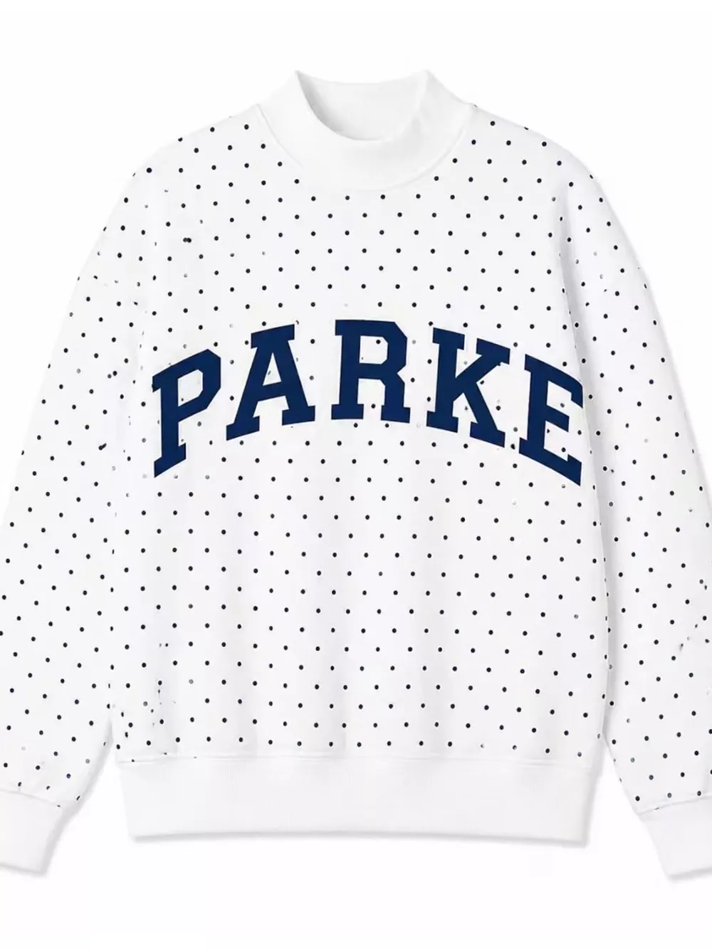 Polka Dot Letter Graphic Sweatshirt, image 7