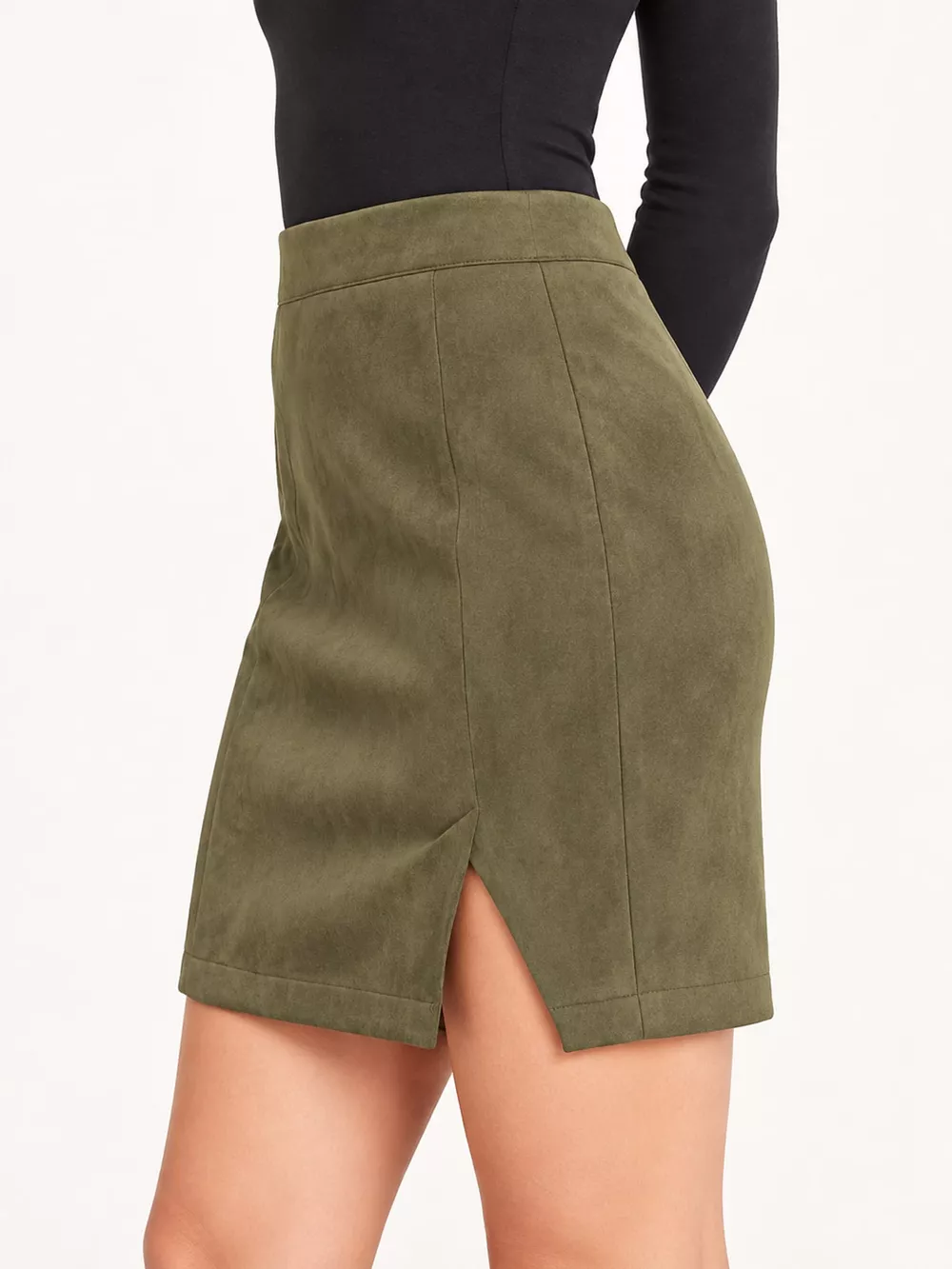 High-Waisted Slit Skirt, image 12