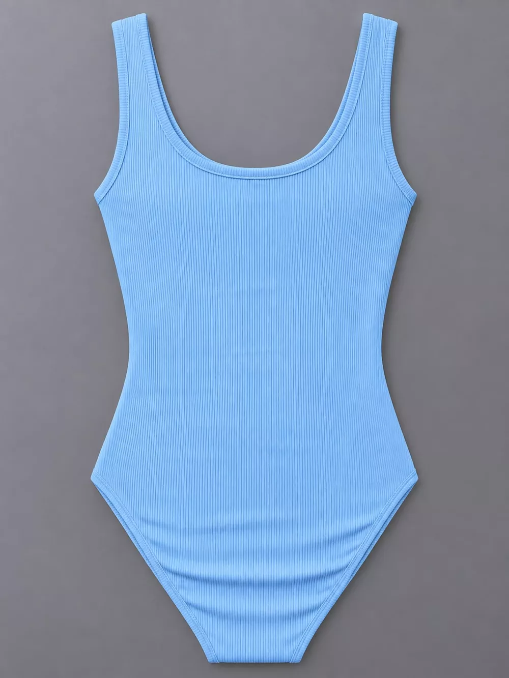 Full Size Ribbed Knit Sleeveless Scoop Neck Bodysuit Plus Size, image 36