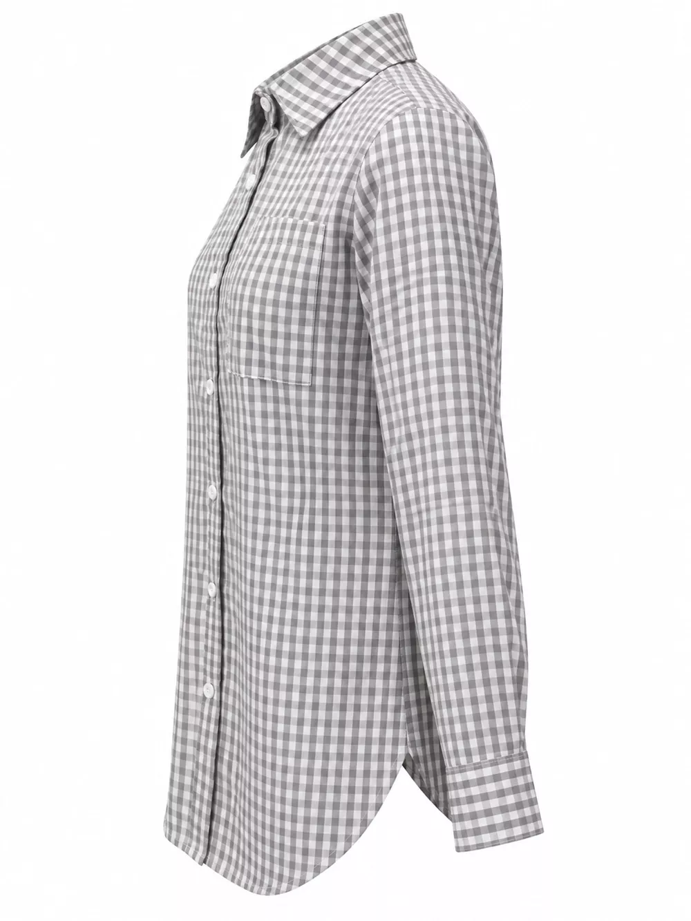 Plus Size Plaid Button-Down Long Sleeve Shirt, image 43