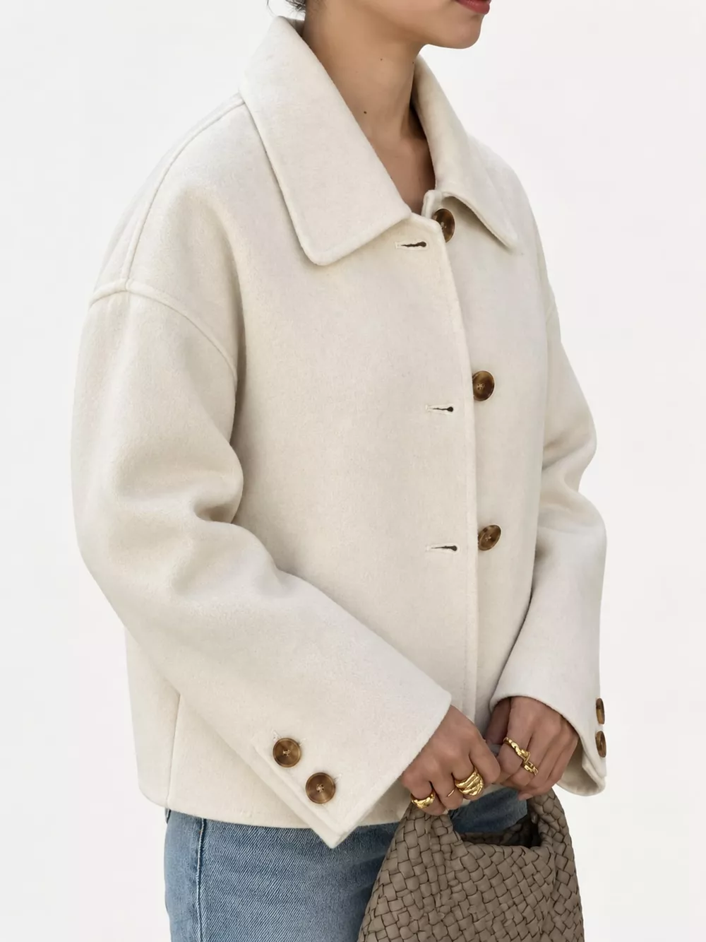 Button-Up Dropped Shoulder Outerwear, image 15