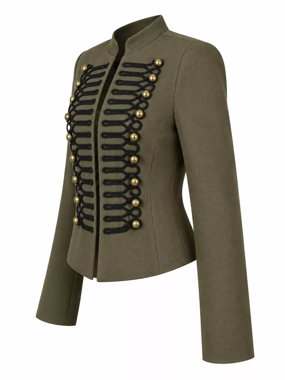 Decorative Button Cropped Jacket, image 15
