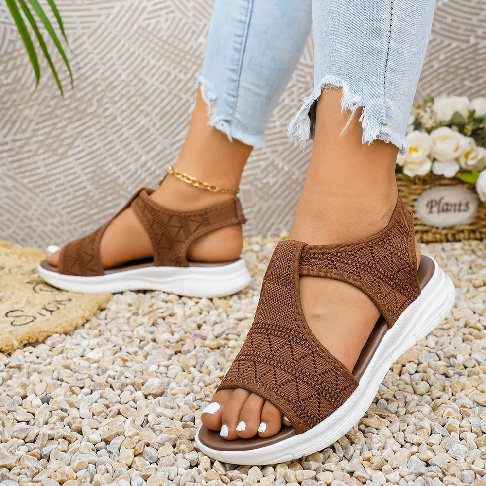 Open Toe Flats Sandals, image 8