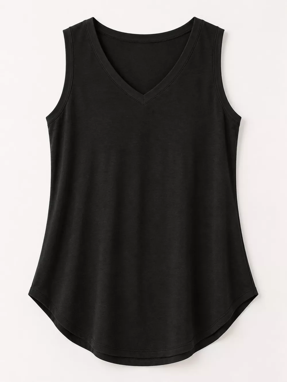 V-Neck Casual Loose Fit Tank Top, image 5
