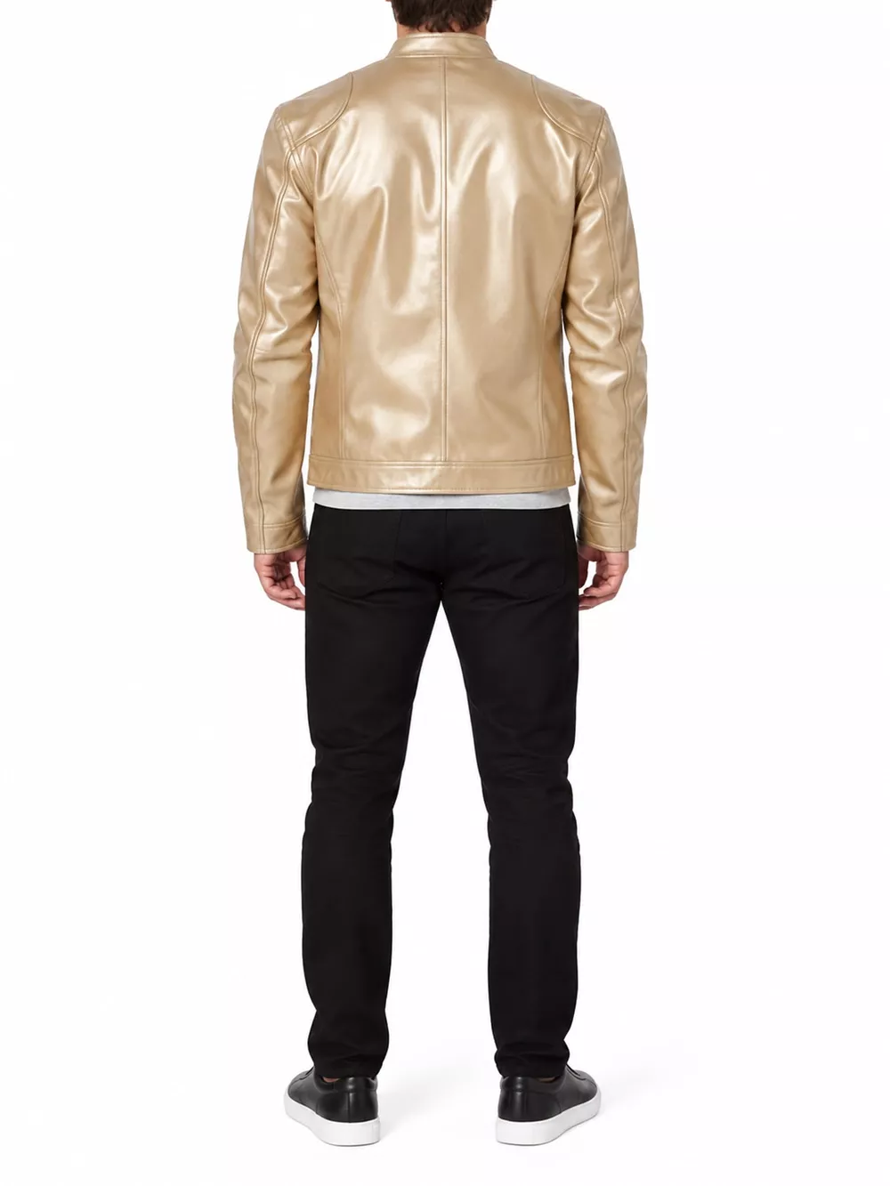 Men's Full Size Faux Leather Zip Up Jacket Plus Size, image 51
