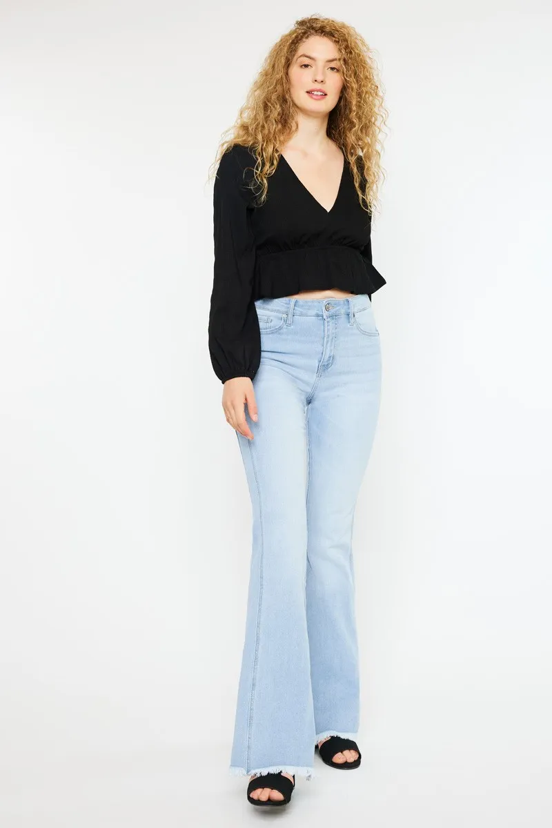 High Rise Curvy Flare Jeans, image 3