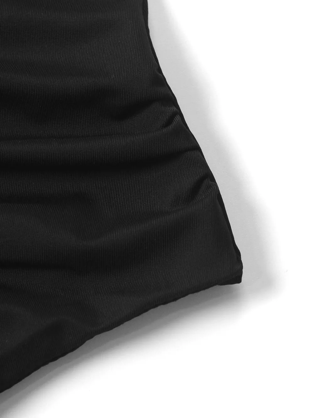 Ruched Ruffle Hem Mini Dress, image 5