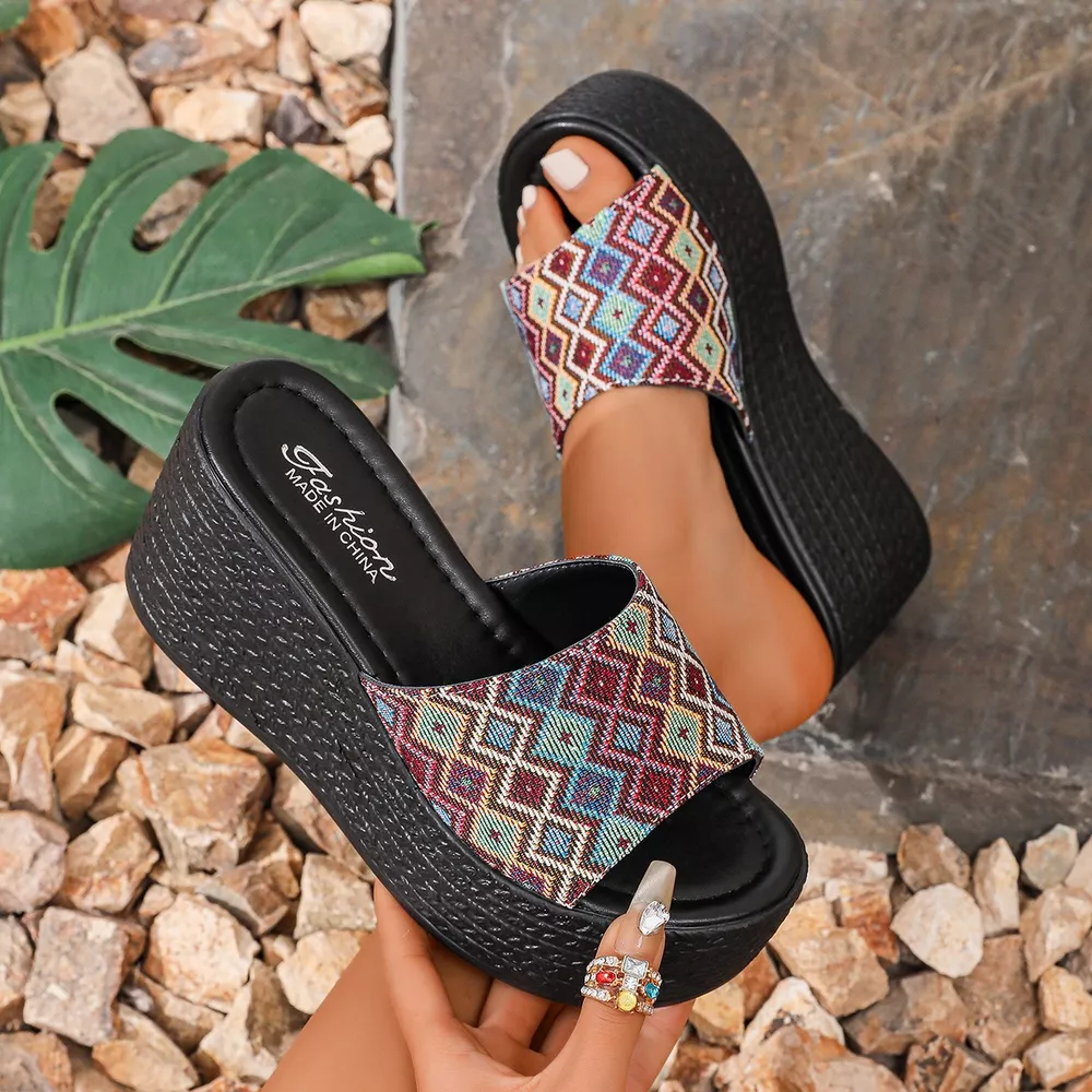 Open Toe Wedge Sandals, image 5