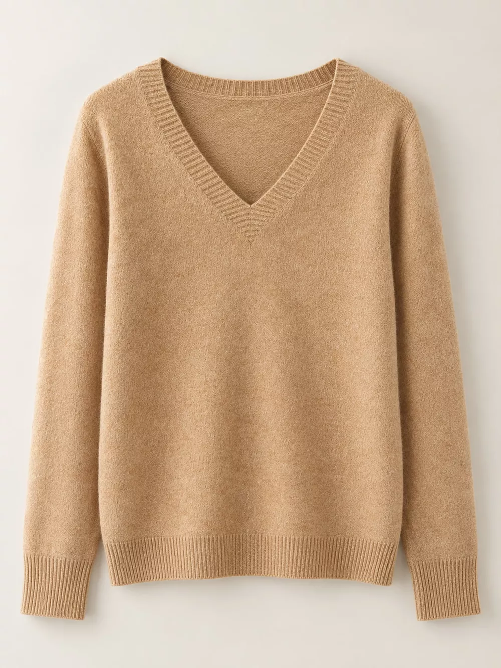 V-Neck Solid Color Sweater, image 27